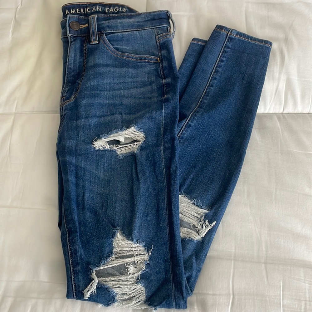 American Eagle super-high rise jegging size 0 regular
